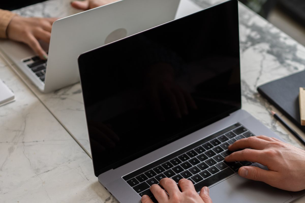 Office laptops and IT equipment