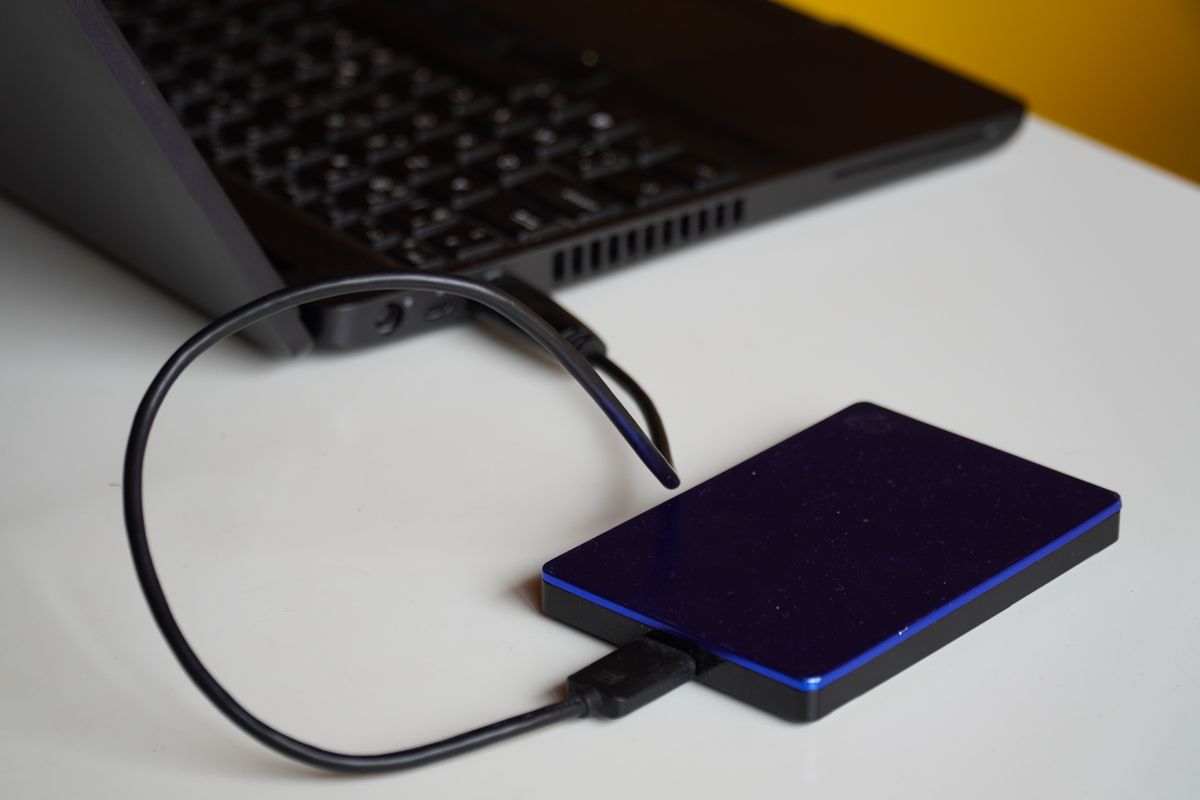 External drive for backup storage